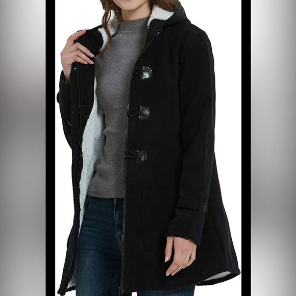 COPY - NWT VOGRE XL Black Wool blended Fleece lined Jacket - Picture 3 of 10